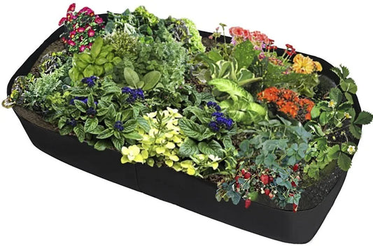 Fabric Raised Garden Bed Rectangle - Merchoria